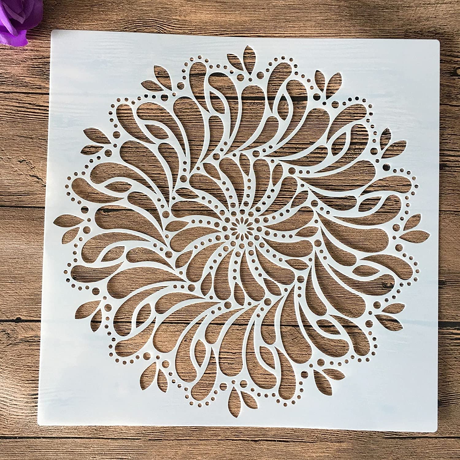 Stencil Per Piastrelle Finte - Effetto Piastrelle Su Pavimenti, Pareti, Mobili, Cemento, Giardini, Patii E Sentieri - MIDAR - Italia - Foto 5